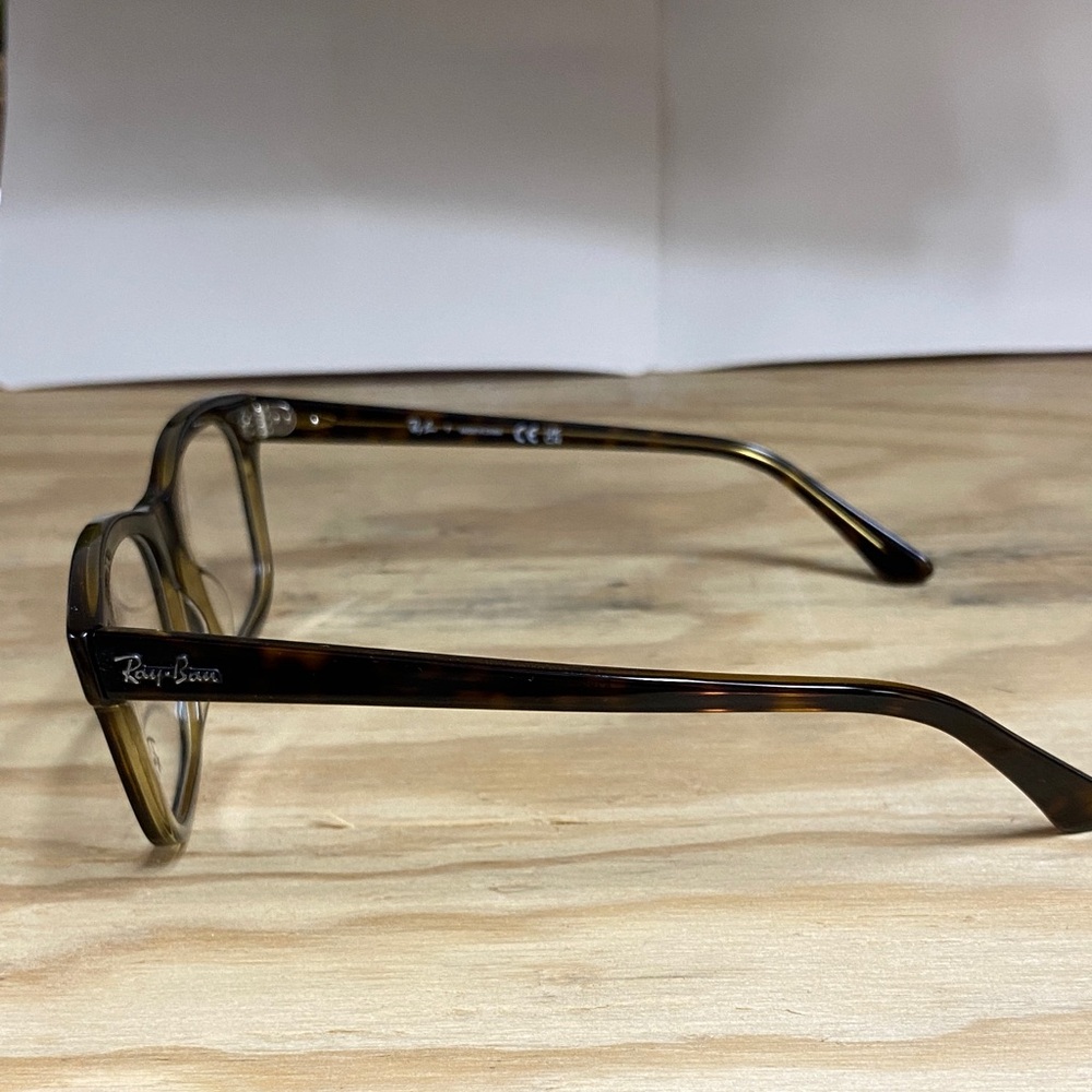 Ray-Ban Men's Tortoiseshell Rectangular Eyeglasses - image 7